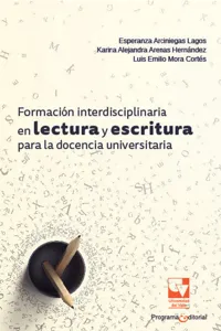 Formación interdisciplinaria en lectura y escritura para la docencia universitaria_cover