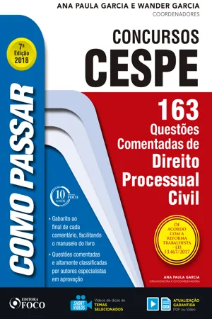 Como passar em concursos CESPE: direito processual civil