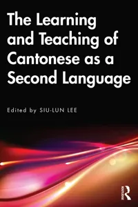 The Learning and Teaching of Cantonese as a Second Language_cover