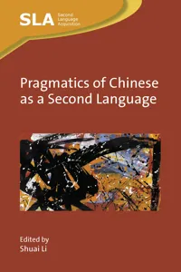 Pragmatics of Chinese as a Second Language_cover
