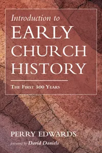 Introduction to Early Church History_cover