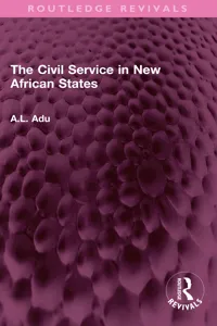 The Civil Service in New African States_cover