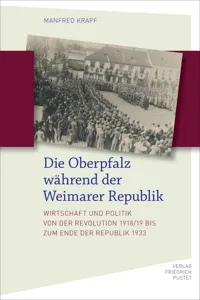 Die Oberpfalz während der Weimarer Republik_cover