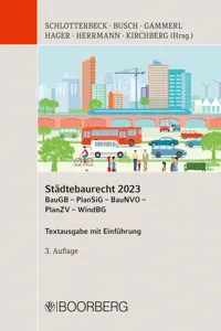 Städtebaurecht 2023 BauGB - PlanSiG- BauNVO - PlanZV - WindBG_cover