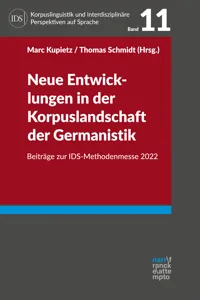 Neue Entwicklungen in der Korpuslandschaft der Germanistik_cover