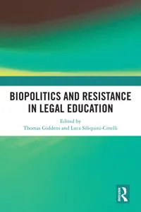 Biopolitics and Resistance in Legal Education_cover