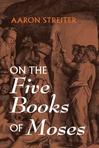 On the Five Books of Moses_cover