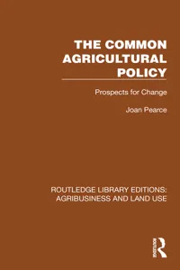 The Common Agricultural Policy_cover