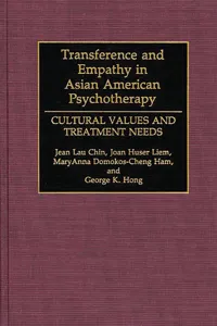 Transference and Empathy in Asian American Psychotherapy_cover