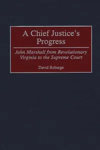 A Chief Justice's Progress_cover