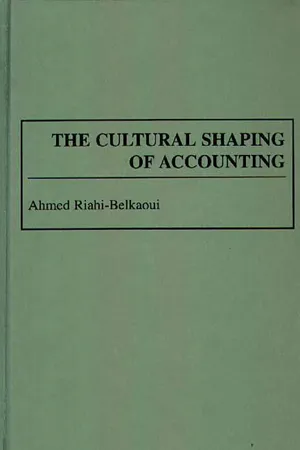 The Cultural Shaping of Accounting