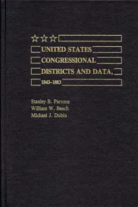 United States Congressional Districts and Data, 1843-1883_cover