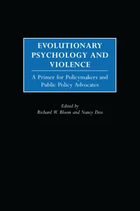 Evolutionary Psychology and Violence_cover