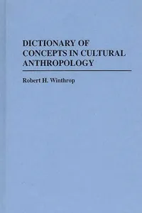 Dictionary of Concepts in Cultural Anthropology_cover