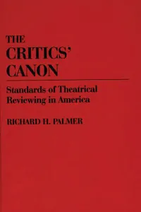 The Critics' Canon_cover