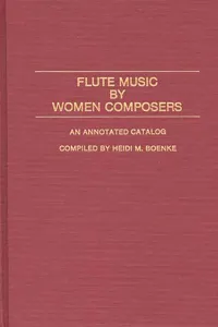 Flute Music by Women Composers_cover