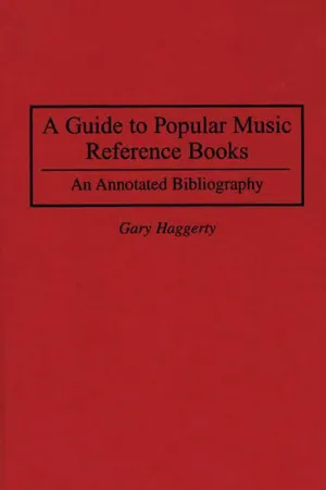 A Guide to Popular Music Reference Books