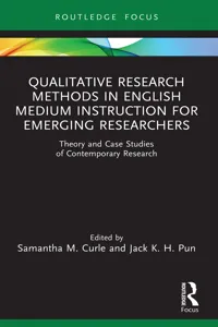 Qualitative Research Methods in English Medium Instruction for Emerging Researchers_cover