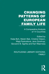 Changing Patterns of European Family Life_cover