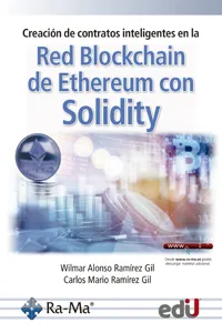 Creación de contratos inteligentes en la red blockchain de ethereum con solidity_cover