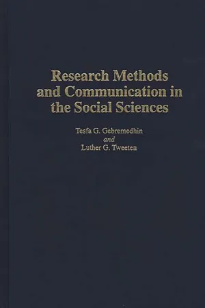 Research Methods and Communication in the Social Sciences