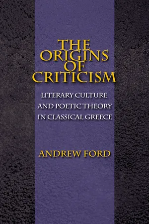 The Origins of Criticism