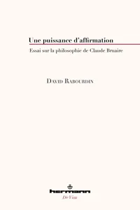 Une puissance d'affirmation_cover