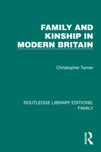 Family and Kinship in Modern Britain_cover