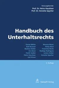 Handbuch des Unterhaltsrechts_cover