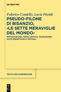 Pseudo-Filone di Bisanzio, ›Le sette meraviglie del mondo‹_cover