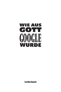 Wie aus Gott Google wurde_cover