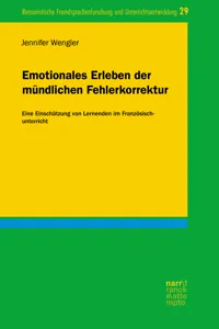 Emotionales Erleben der mündlichen Fehlerkorrektur_cover