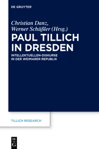 Paul Tillich in Dresden_cover