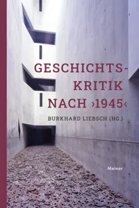 Geschichtskritik nach ›1945‹_cover