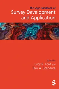 The Sage Handbook of Survey Development and Application_cover