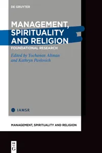 Management, Spirituality and Religion_cover