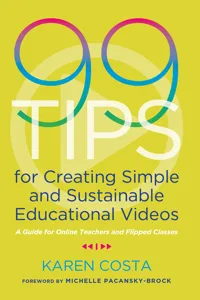 99 Tips for Creating Simple and Sustainable Educational Videos_cover