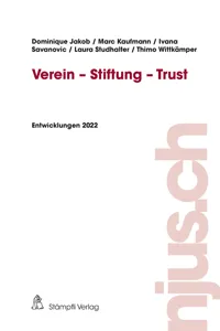 Verein - Stiftung - Trust_cover