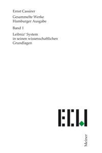 Leibniz' System in seinen wissenschaftlichen Grundlagen_cover