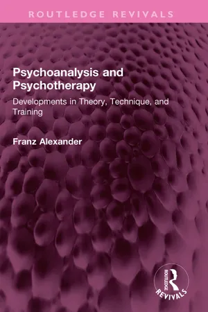 Psychoanalysis and Psychotherapy