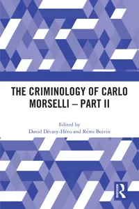 The Criminology of Carlo Morselli - Part II_cover