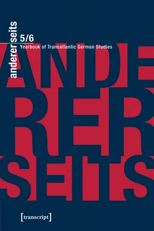 andererseits - Yearbook of Transatlantic German Studies