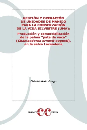 Gestión y operación de Unidades de Manejo para la Conservación de la Vida Silvestre (UMA) : Producción y comercialización de la palma "pata de vaca" (Chamaedorea ernesti-augusti), en la selva Lacandona