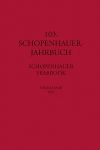 Schopenhauer Jahrbuch_cover