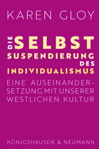 Die Selbstsuspendierung des Individualismus_cover