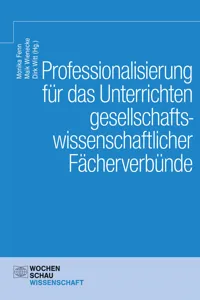 Professionalisierung für das Unterrichten gesellschaftswissenschaftlicher Fächerverbünde_cover