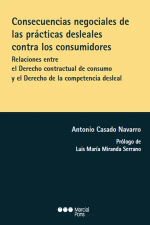 Consecuencias negociales de las prácticas desleales contra los consumidores. Relaciones entre el Derecho contractual de consumo y el Derecho de la competencia desleal.