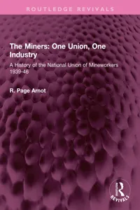 The Miners: One Union, One Industry_cover