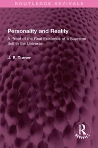 Personality and Reality_cover