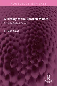 A History of the Scottish Miners_cover